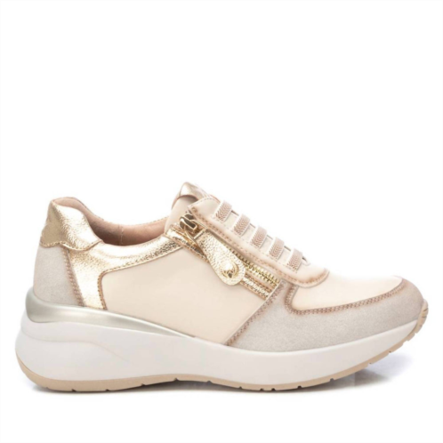 Xti womens casual sneakers in beige