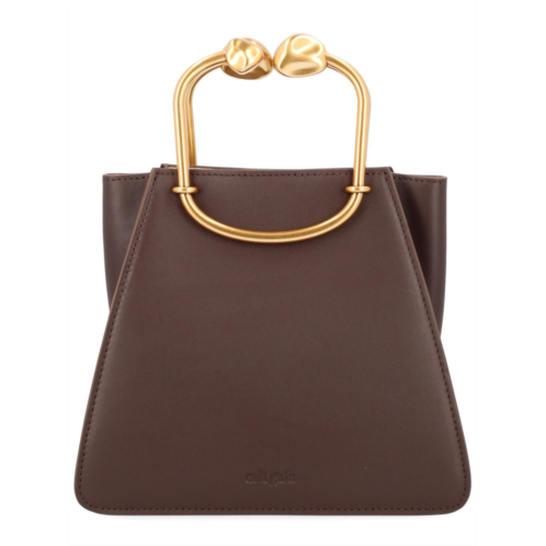 CULT GAIA brown maxine structured leather handbag