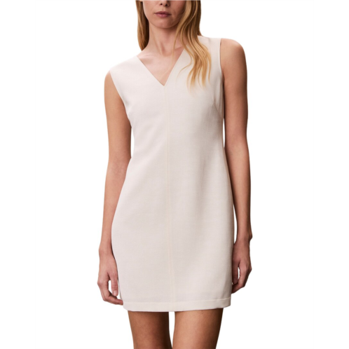 Calvin Klein heavy textured shine mini dress