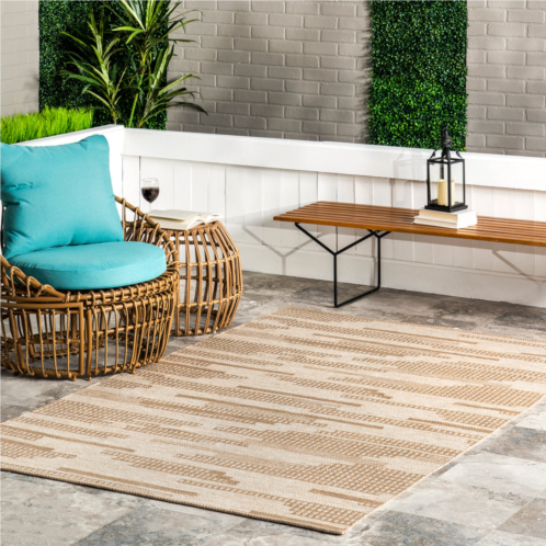 NuLOOM maddy abstract lined indoor/outdoor area rug