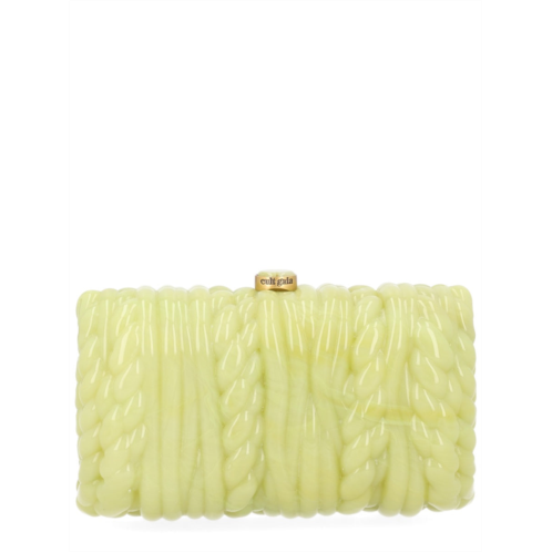 CULT GAIA helene twisted rope gold clutch