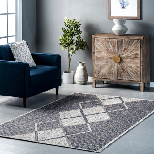 NuLOOM adria diamond blended jute area rug