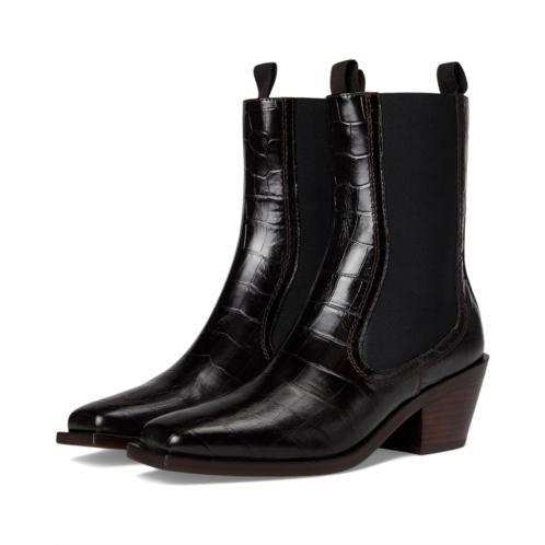 Womens Loeffler Randall Nat Midheel Western Ankle Boot
