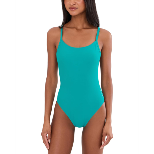 Speedo Solid Racerback One-Piece Swimsuit