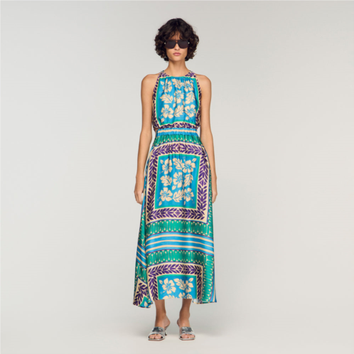 Sandro floral print maxi dress