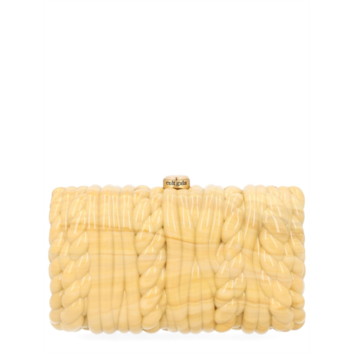 CULT GAIA helene twisted rope gold clutch