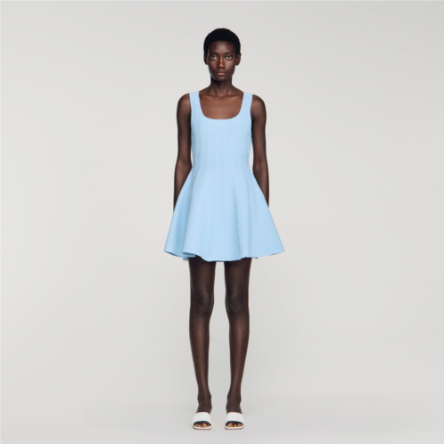 Sandro beaded knit mini dress