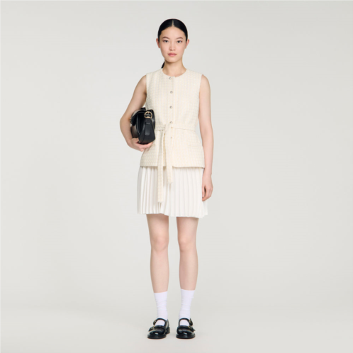 Sandro two-material mini dress
