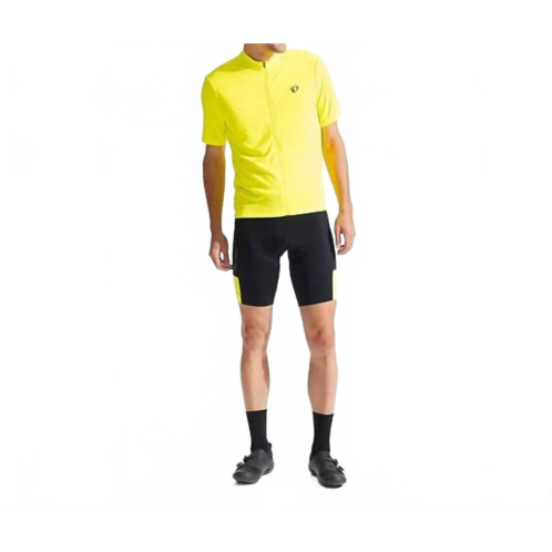 PEARL iZUMi mens quest shorts in black/screaming yellow