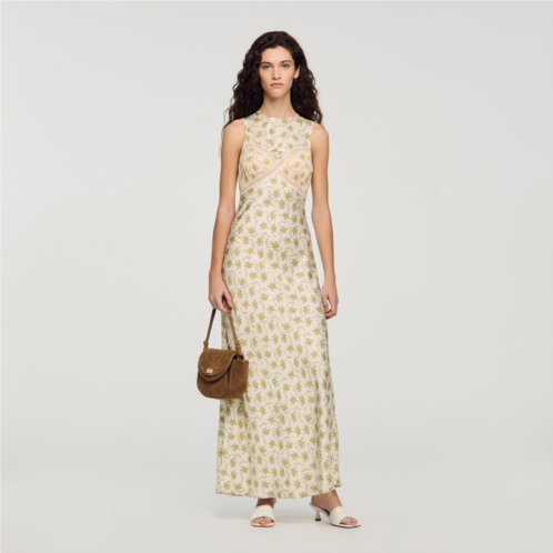 Sandro flower print maxi dress