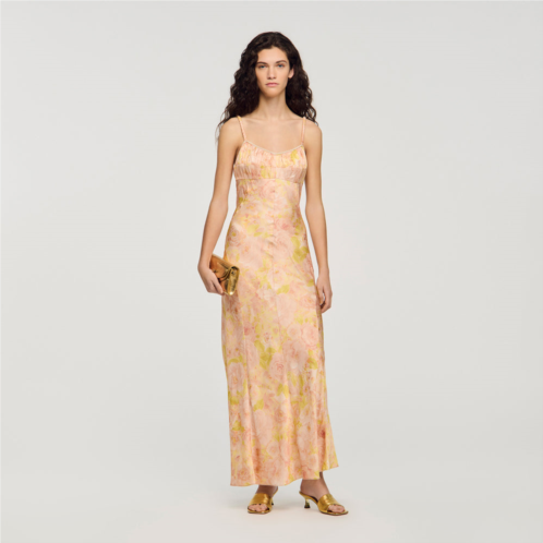Sandro flower print maxi dress