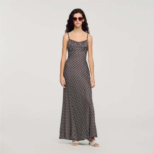 Sandro floral slip maxi dress