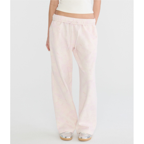 Aeropostale cloud soft tropical floral mid-rise straight leg sweatpants