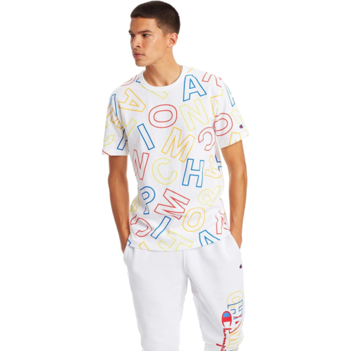 Mens Champion Graphic Heritage Tee Block Logo