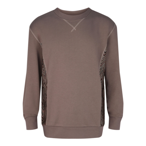 M Missoni zig-zag panelled crewneck sweatshirt