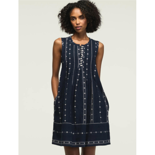 Lucky Brand womens pintuck mini dress