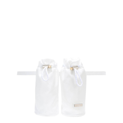 Salvatore Ferragamo womens double-bottle belt bag in white