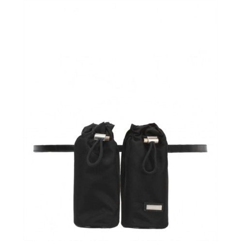 Salvatore Ferragamo womens double-bottle belt bag in black
