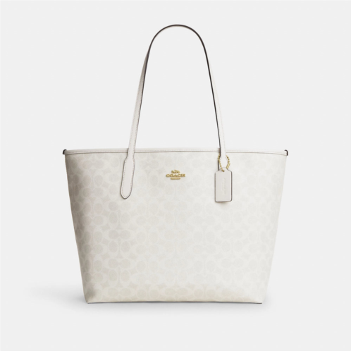 Coach Outlet city tote bag in signature canvas