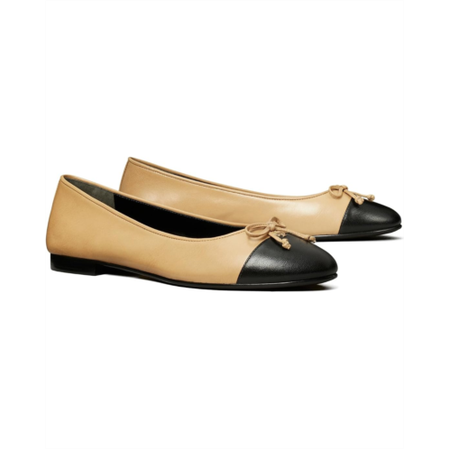 Womens Tory Burch Cap-Toe Ballet