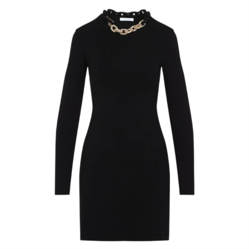 Rabanne paco short knitted long-sleeve dress
