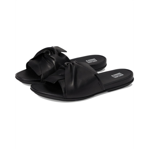 Womens FitFlop Gracie Soft-Twist Leather Slides