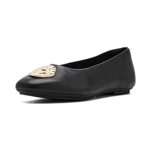 Womens FitFlop Delicato Leather Adornment High Ballerinas