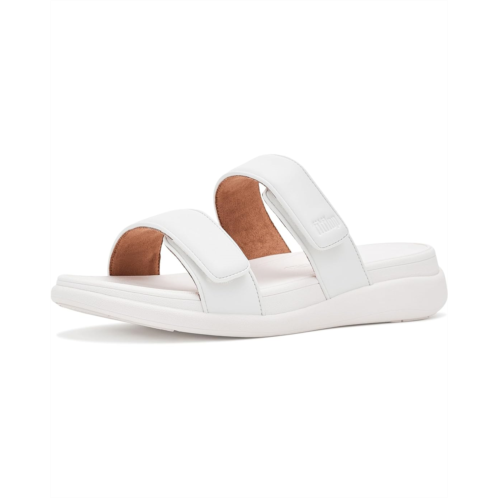 Womens FitFlop F-mode Go Adjustable Flatform Two-Bar Slides