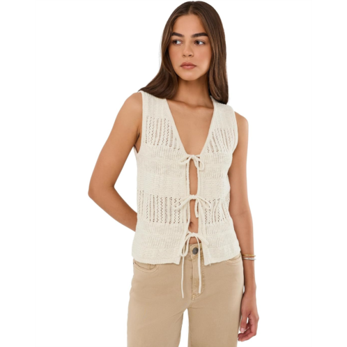Womens Sanctuary Still Cool V-Neck Tie Shells