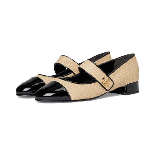 Womens Tory Burch Cap-Toe Mary Jane Heel Ballet 25mm
