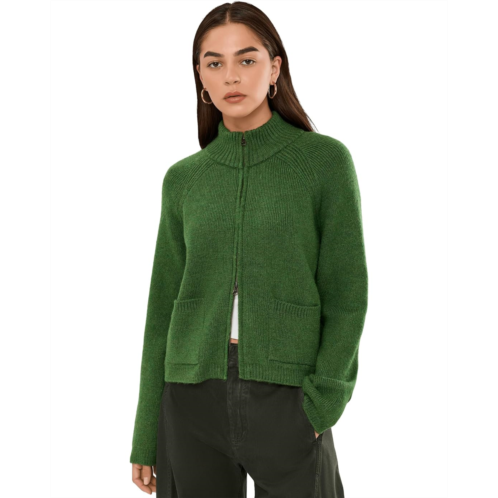 Womens Free People We The Free On It Zip-Up Cardigan