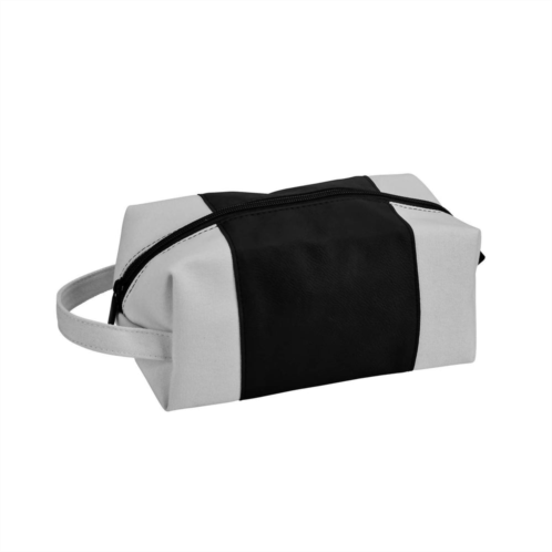 Creative Gifts International leatherette/canvas travel kit in black