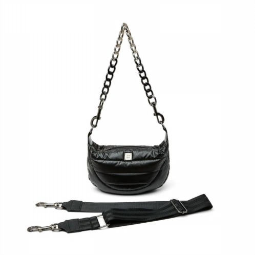 THINK ROYLN womens tiny dancer crossbody bag in pearl black