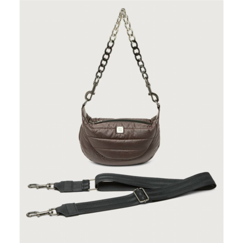 THINK ROYLN womens tiny dancer crossbody bag in waxed espresso