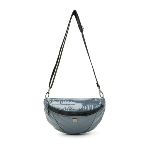 THINK ROYLN womens little runaway crossbody bag in carbon patent