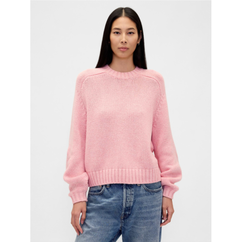 Gap Cotton-Blend Relaxed Crewneck Sweater