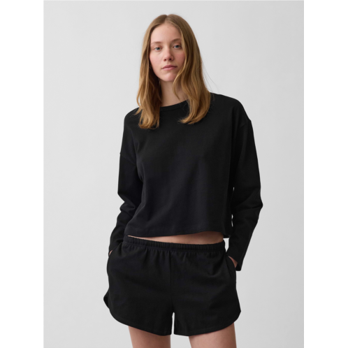 Gap Knit Oversized Crop T-Shirt