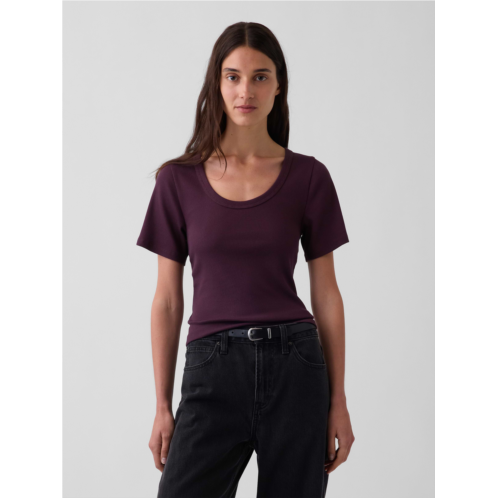 Gap Rib Scoop T-Shirt