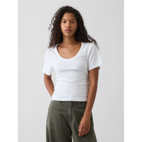 Gap Rib Scoop T-Shirt