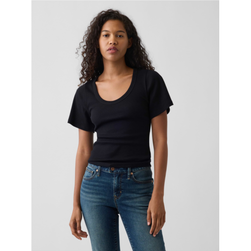 Gap Rib Scoop T-Shirt