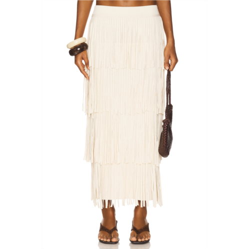 Za Za Knit Fringe Skirt SIMONMILLER