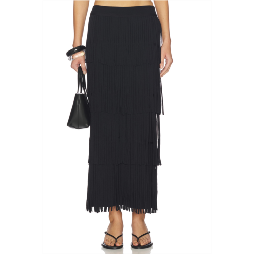 Za Za Knit Fringe Skirt SIMONMILLER