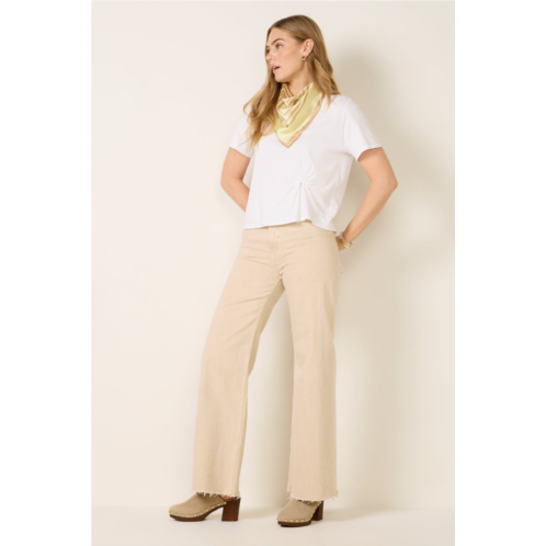 PISTOLA womens penny full length wide leg jean