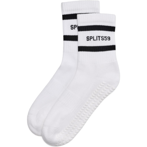 Womens Splits59 Logo Stripe Ankle Socks with Grip