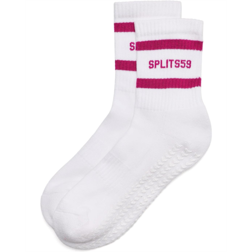 Womens Splits59 Logo Stripe Ankle Socks with Grip