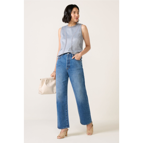 PISTOLA womens petite cassie straight jean