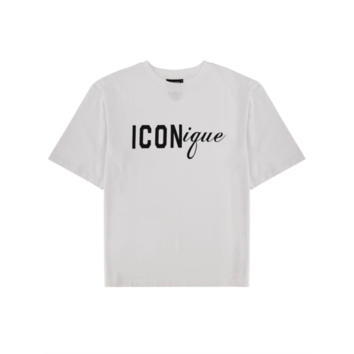 DSQUARED2 iconique white black logo t-shirt