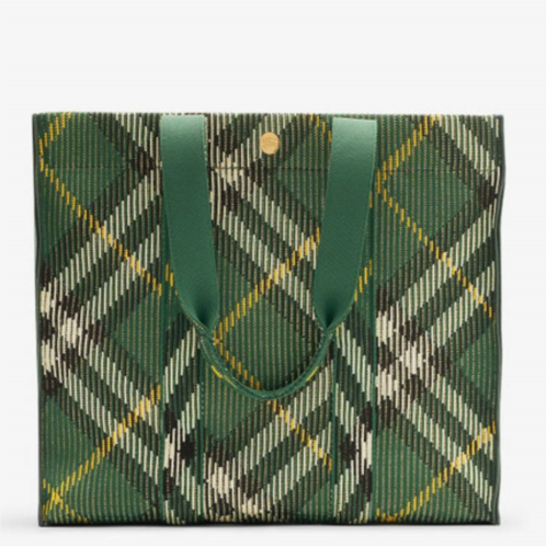 Burberry Medium Check Knitted Tote