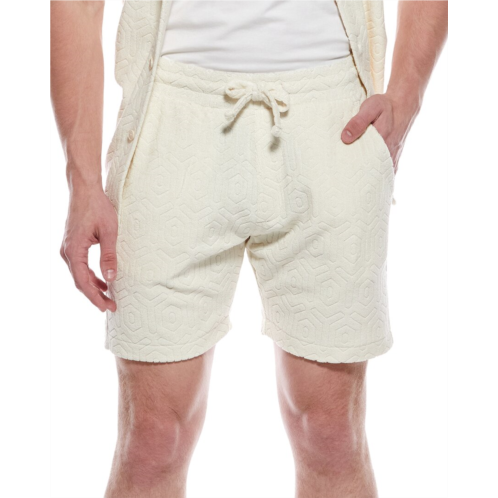 WEATHERPROOF VINTAGE geometric terry drawstring short