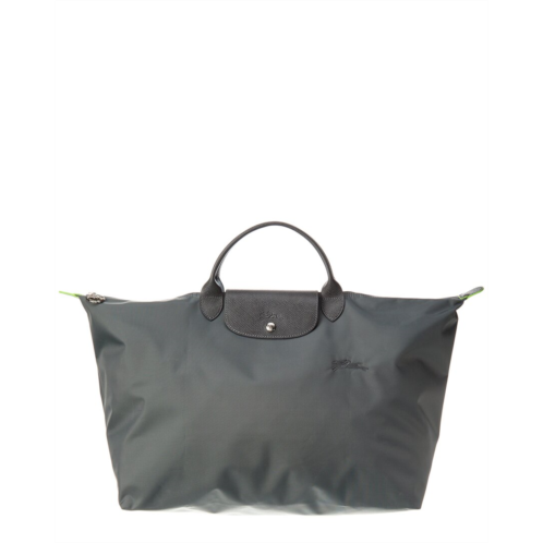 Longchamp le pliage green large canvas travel bag